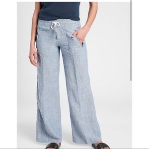New Athleta Cabo linen wide leg pant sz 4